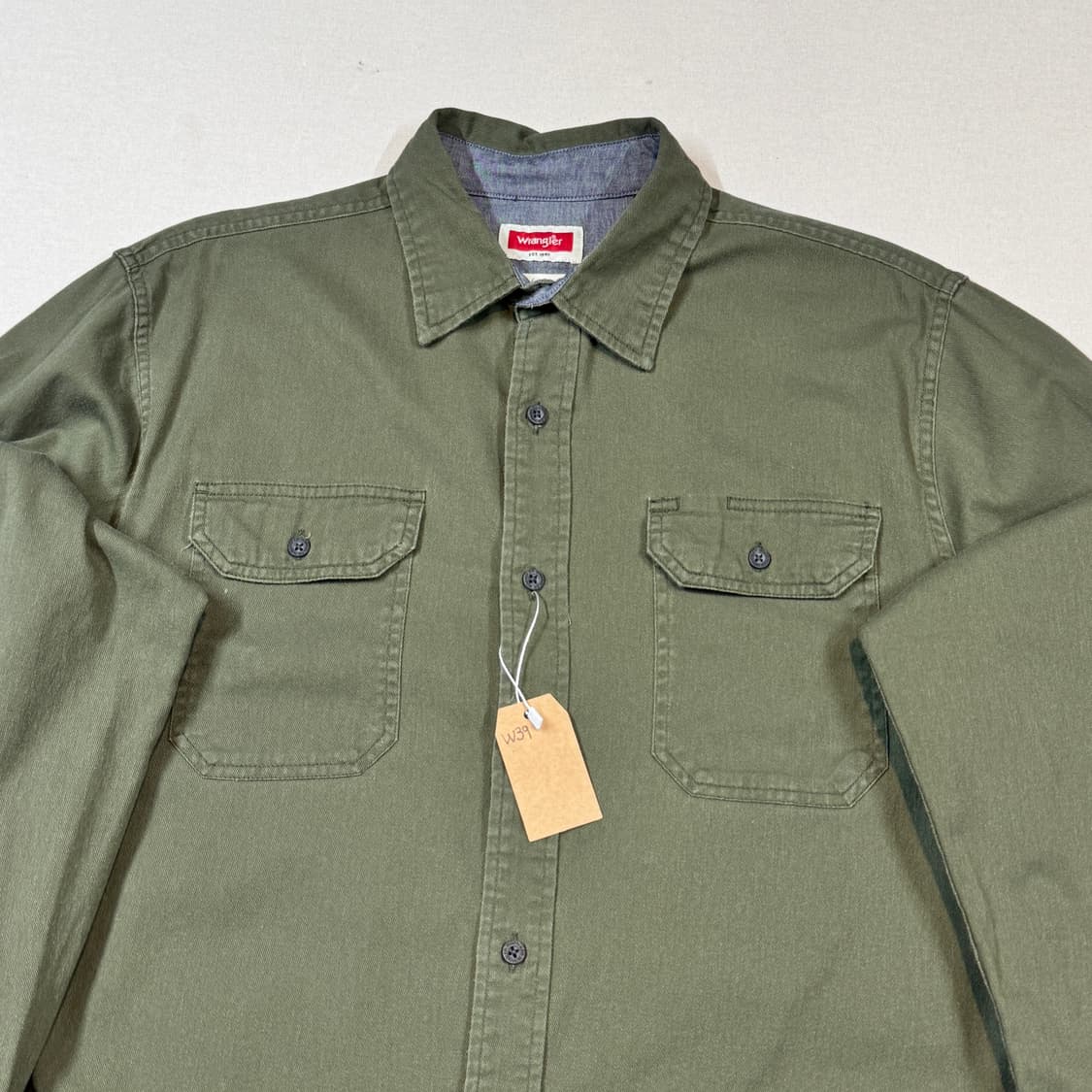 M) Wrangler 랭글러 투포켓 워크웨어 코튼 셔츠 W39 상품이미지3