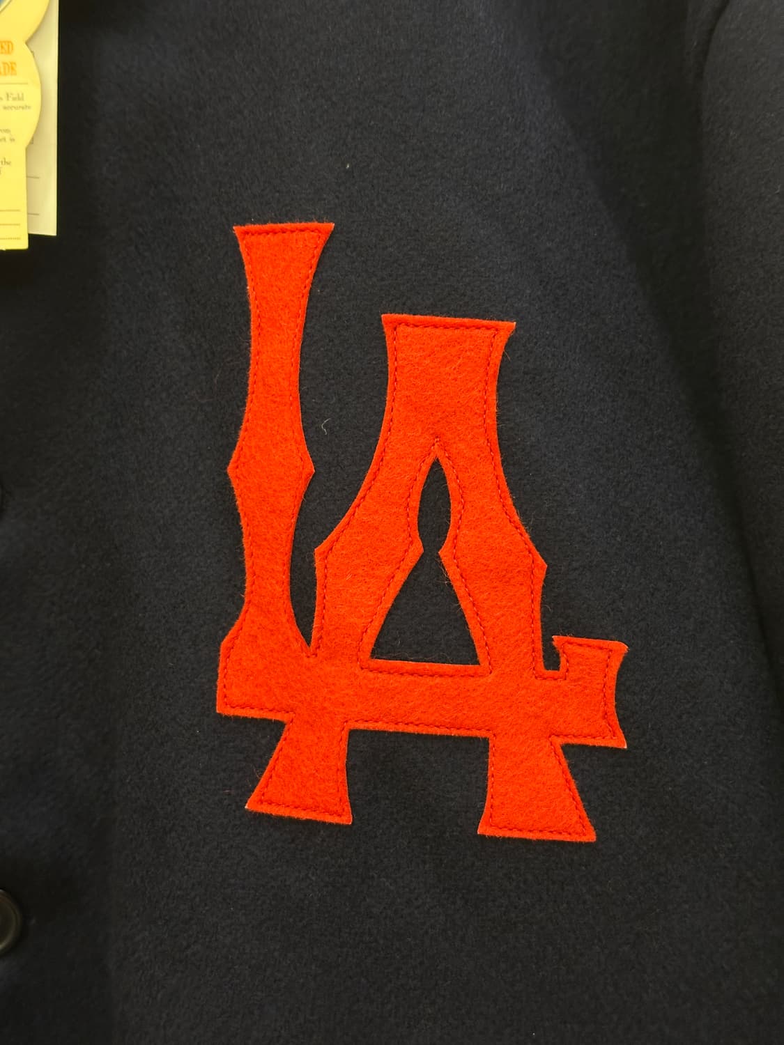 [새제품] 이벳필드 x 세틀마이어 버진울 100% 바시티 자켓 네이비 상품이미지2