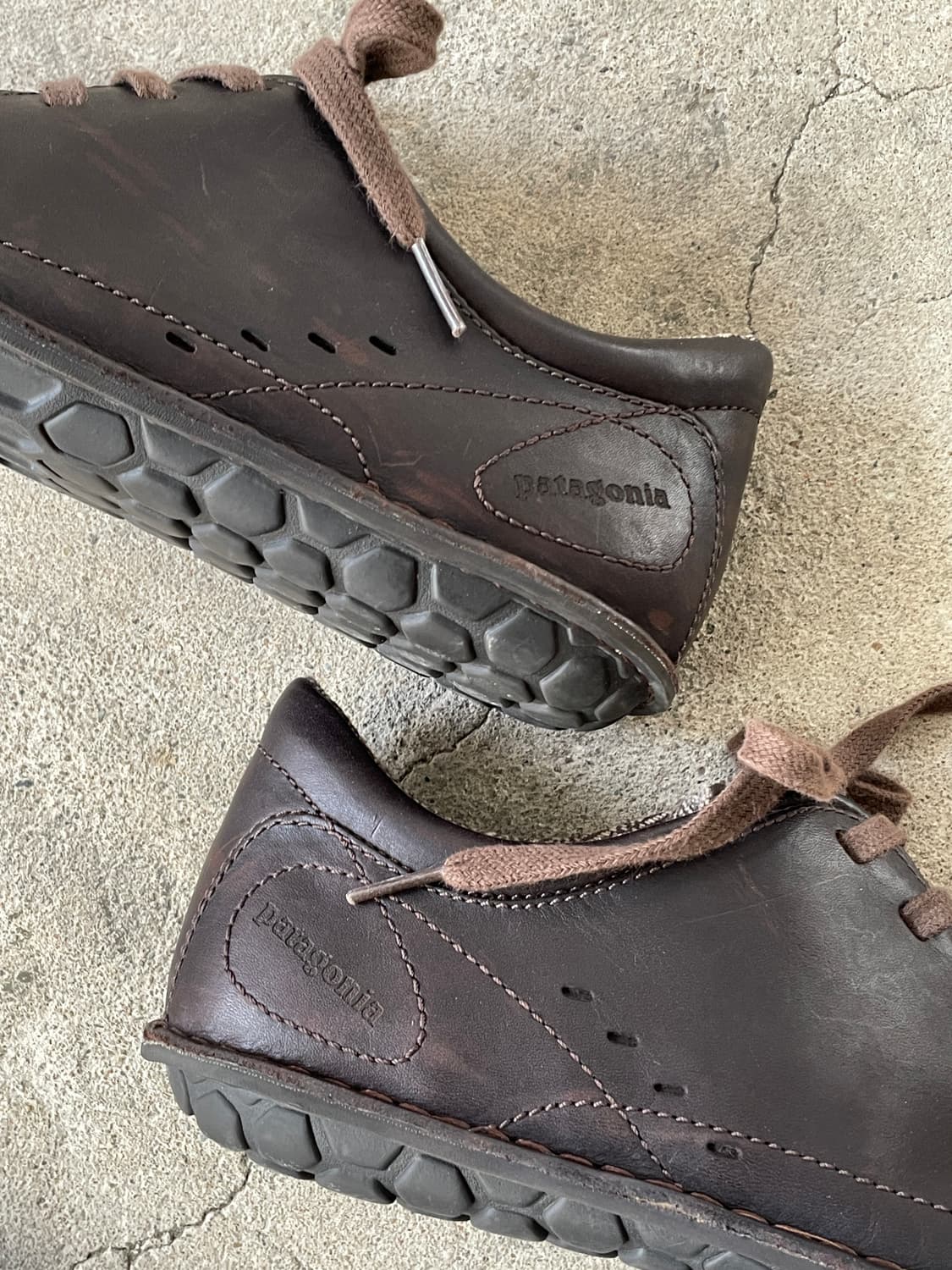 00s Patagonia Loulu Velvet Brown Leather 상품이미지7