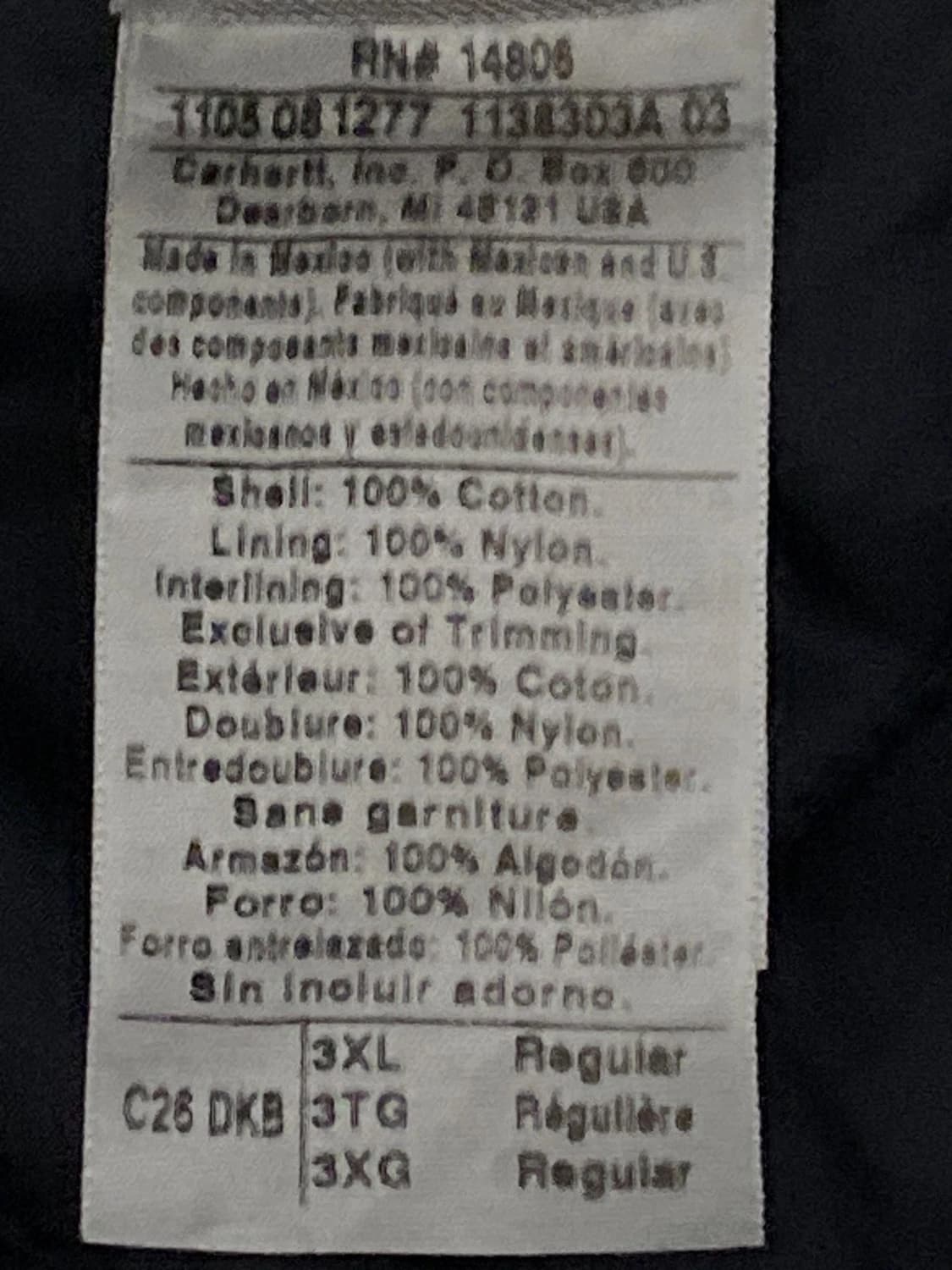 칼하트 C26 디트로이트 자켓 브라운 3XL 상품이미지8