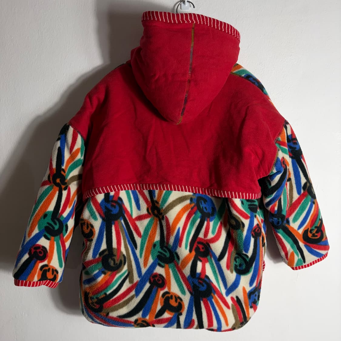 미쏘니 빈티지 패턴 후리스 후드 자켓(Free) 상품이미지2