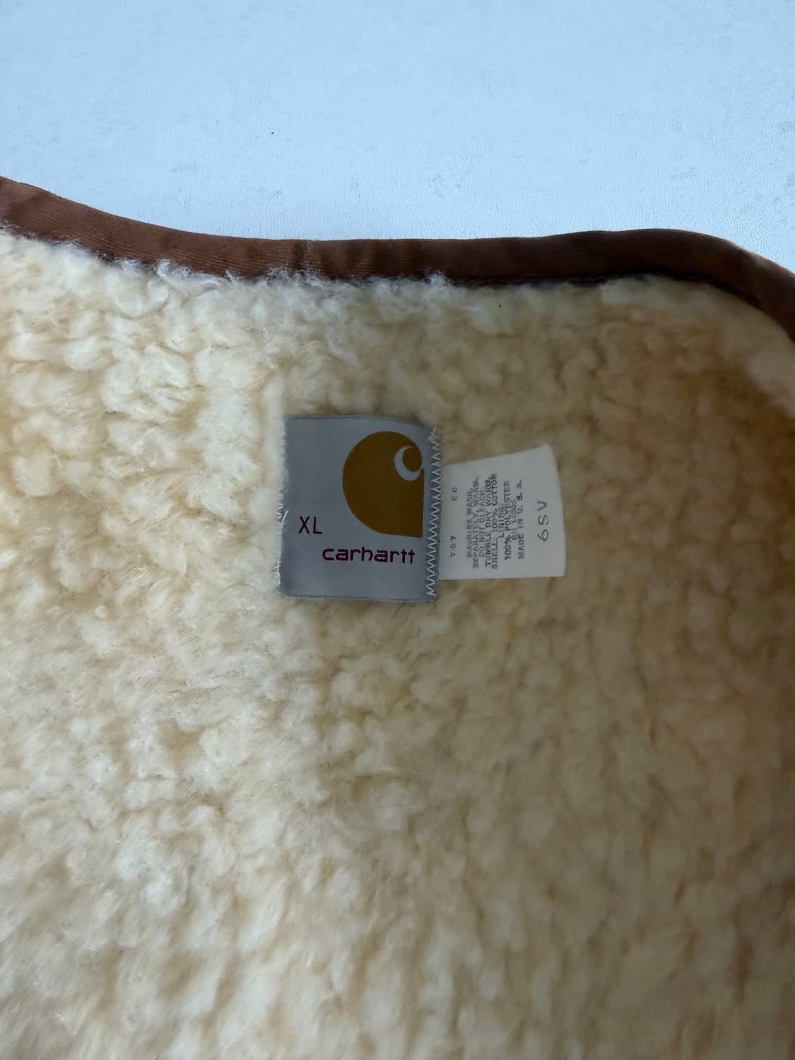 90s 칼하트 6SV 쉐르파 베스트 XL 유니온메이드 상품이미지3