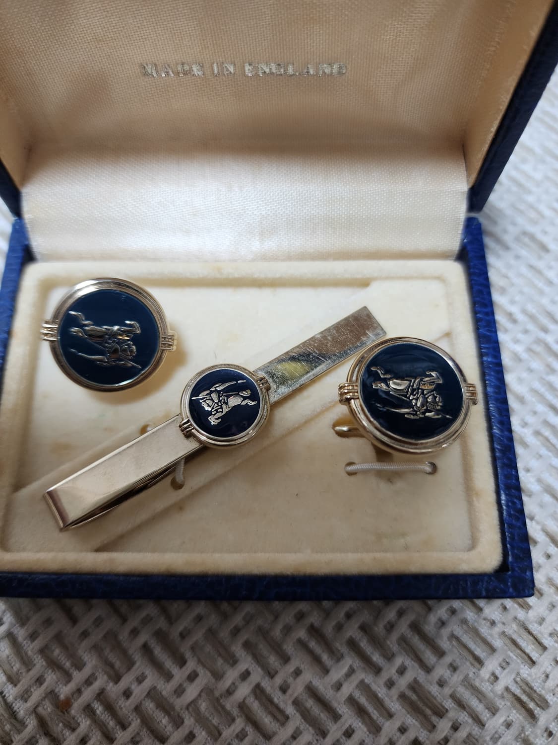 버버리 Burberry 빈티지  커프스 넥타이핀 세트  상품이미지2