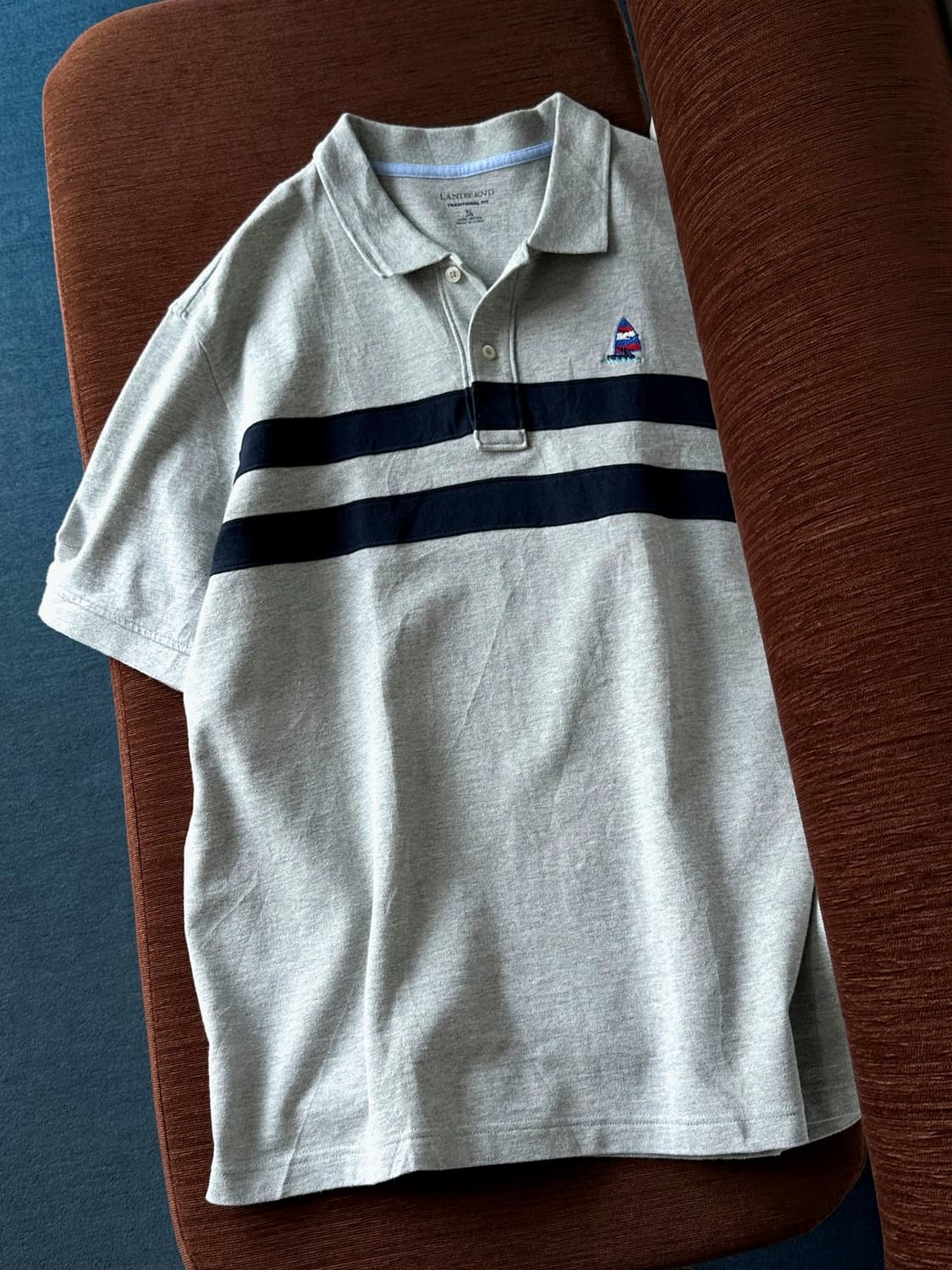 Cotton design patch pique shirt 상품이미지2