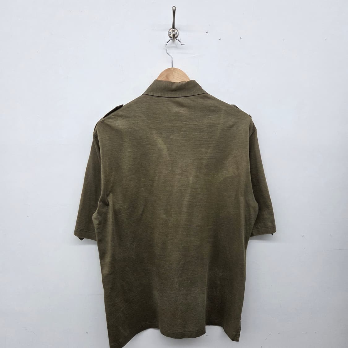 버버리 카키색 반팔 셔츠 상품이미지7