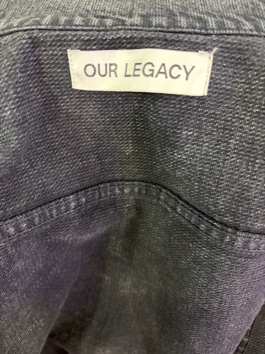 OUR LEGACY 블랙 워싱 로데오 데님 트러커 자켓 상품이미지7