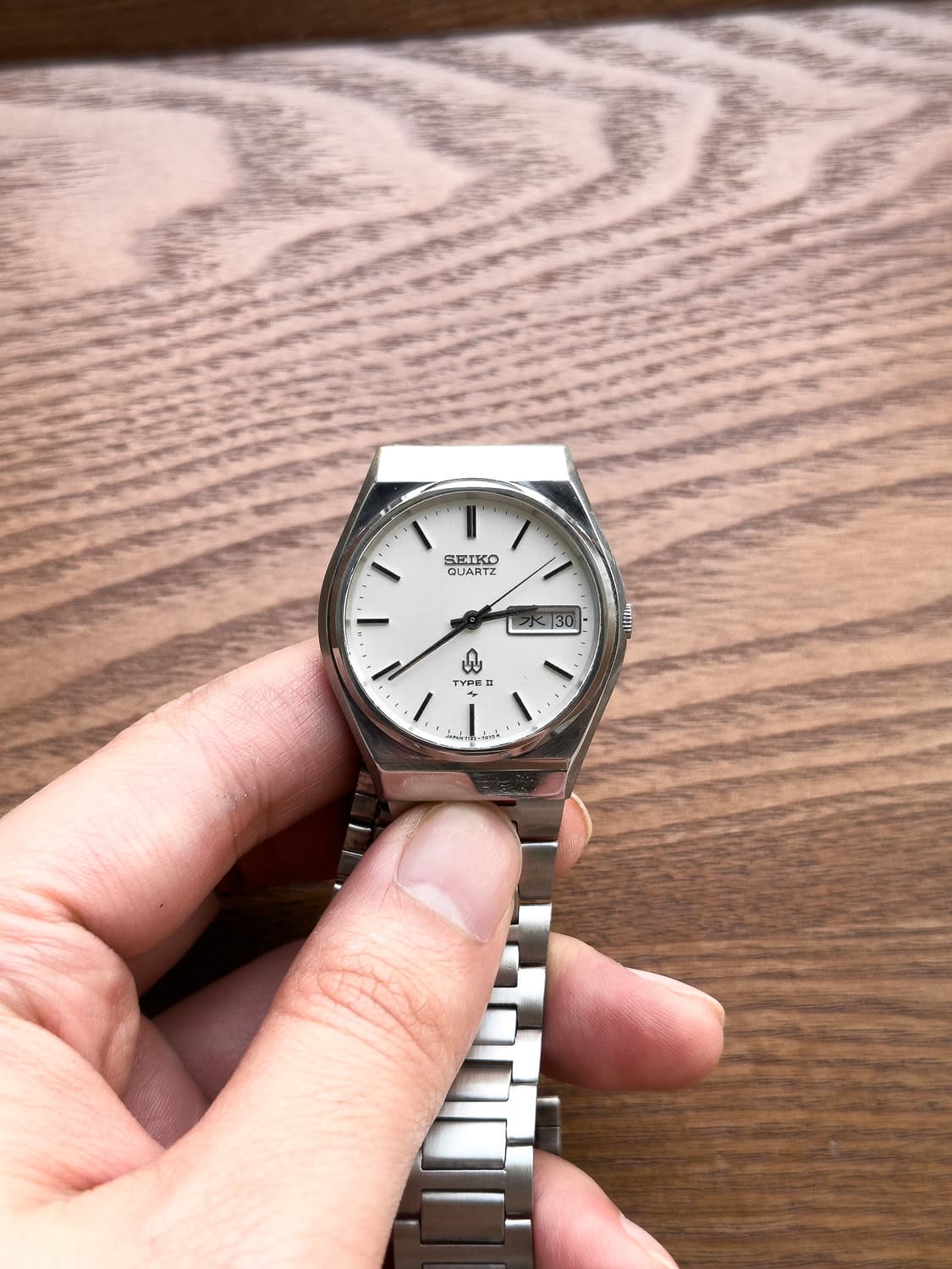 [중고] 세이코 타입2 7123 실버 - 80s 빈티지 쿼츠 데이데이트 상품이미지4