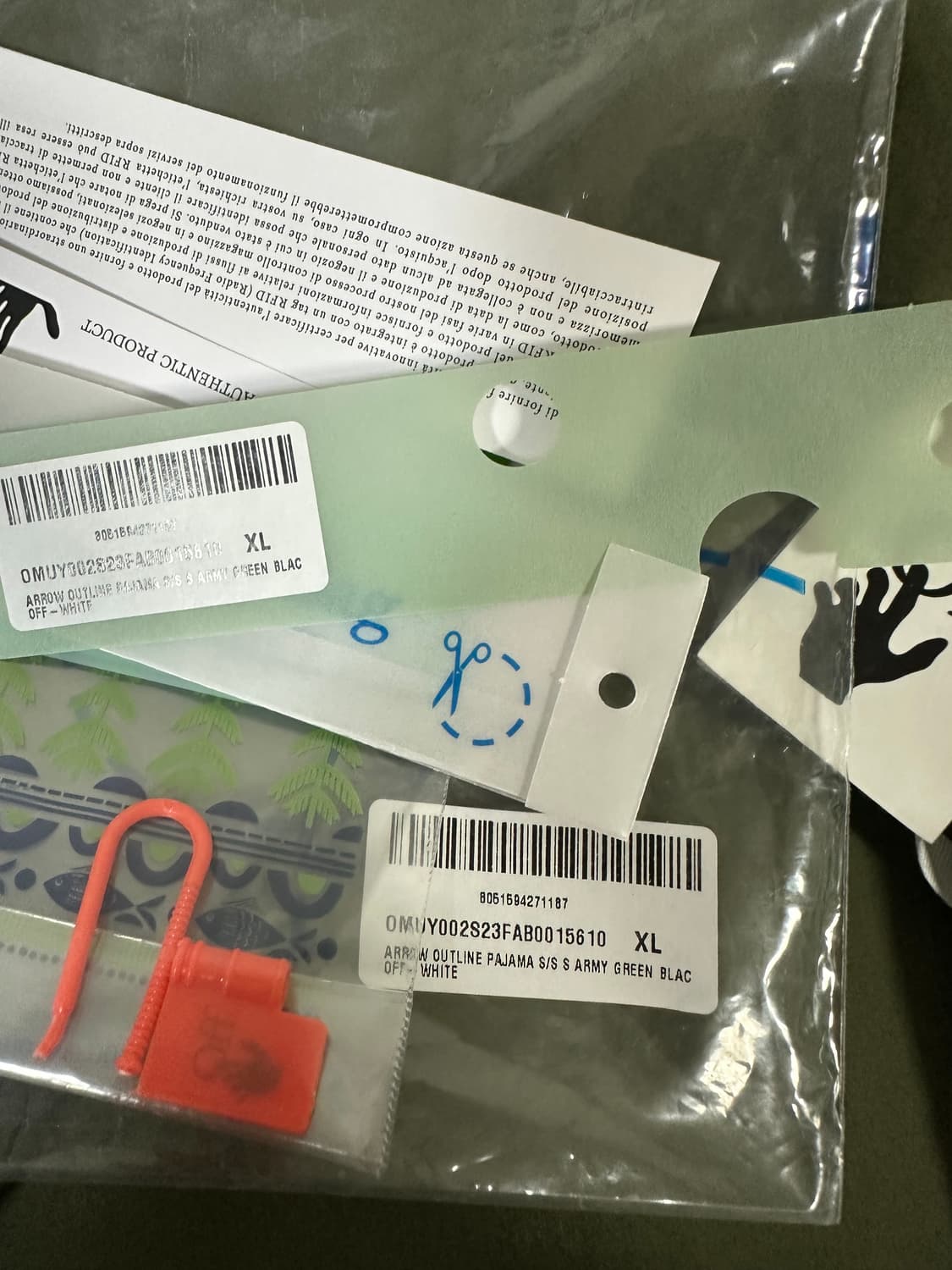 오프화이트 로고 자수 코튼 셔츠 ( 110 ) 상품이미지7