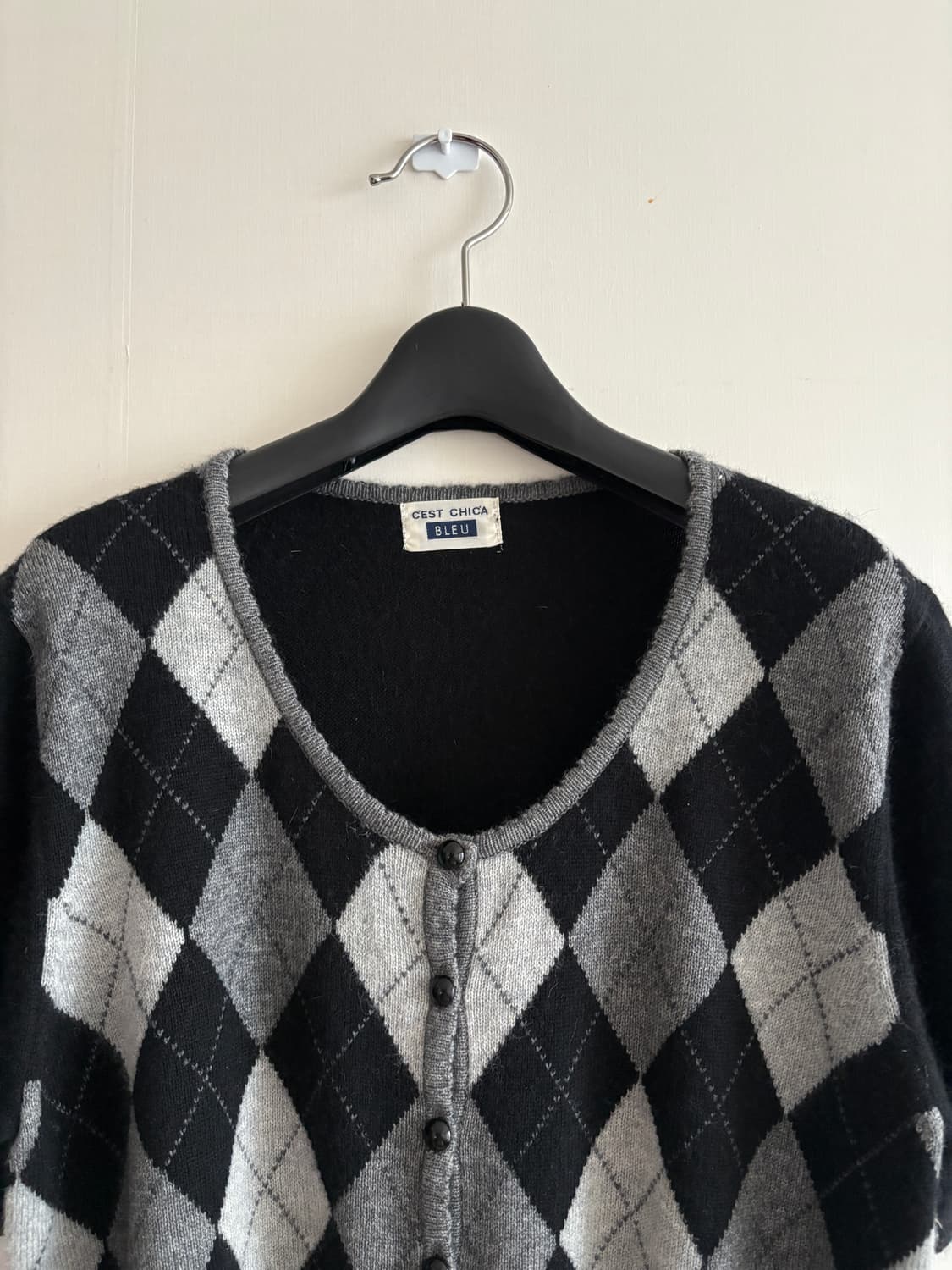 캐시미어 아가일 니트 상품이미지2