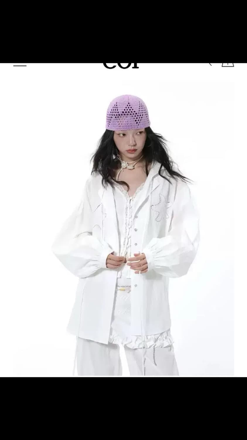 Shop cor 모리걸 모리룩 셋업 블라우스 바지 팬츠 스커트 치마 상품이미지2