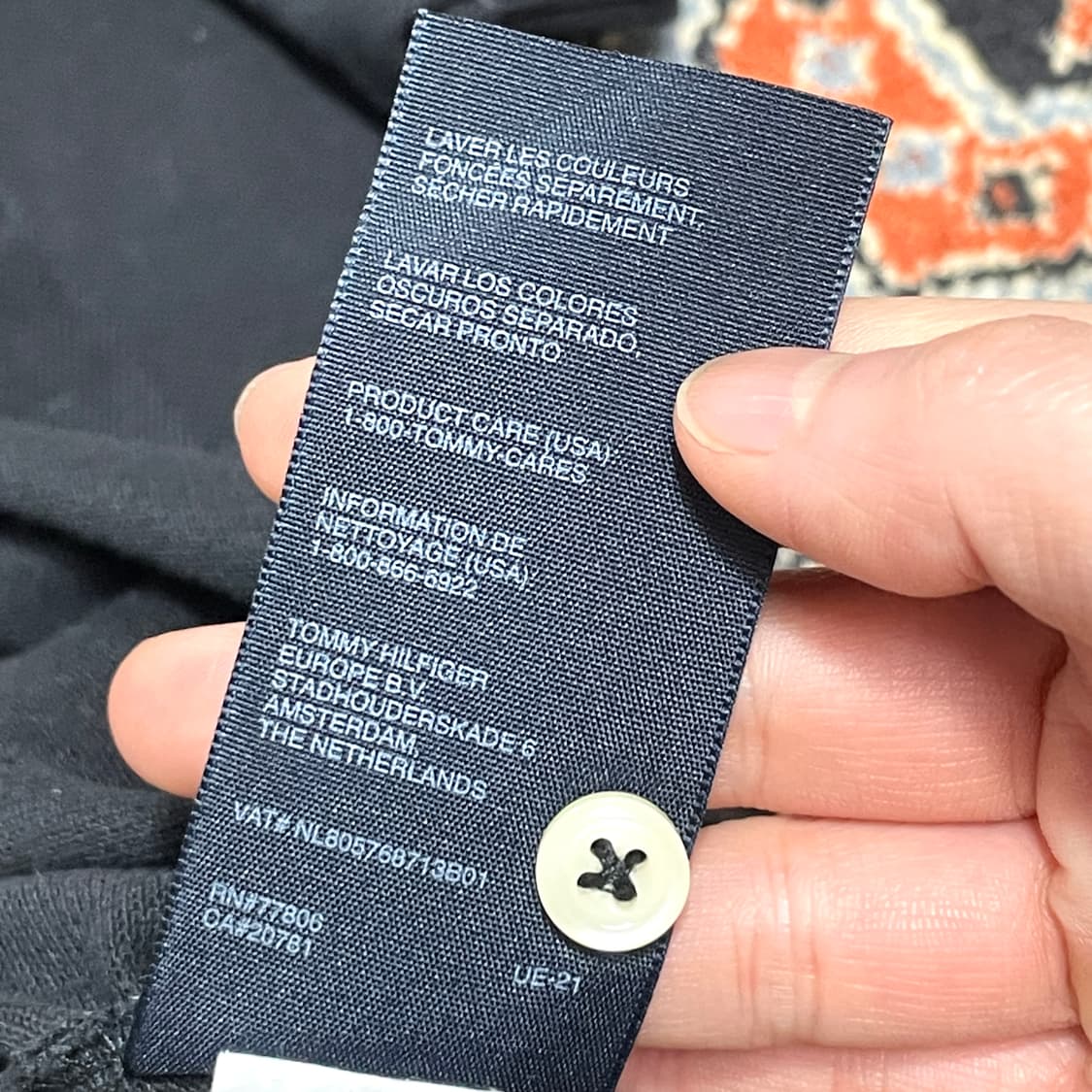 타미힐피거 블랙 반팔 카라티셔츠 남성XS 상품이미지5