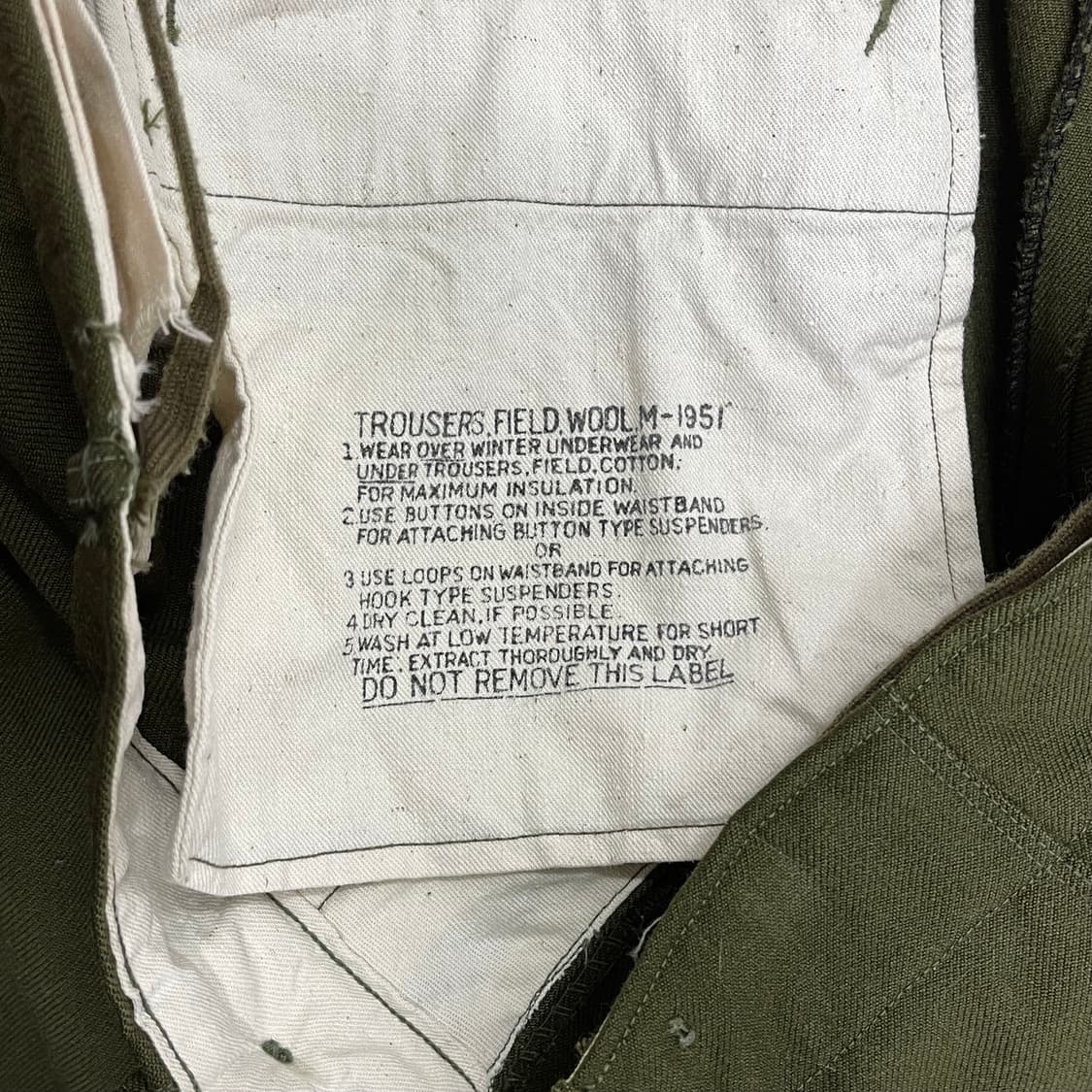 50s US Army M-1951 울 필드 트라우저 (~35) 상품이미지6