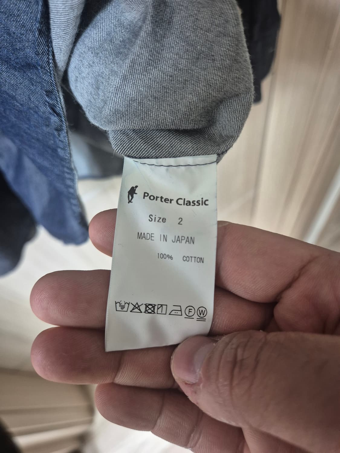 porter classic light denim shirt 상품이미지4