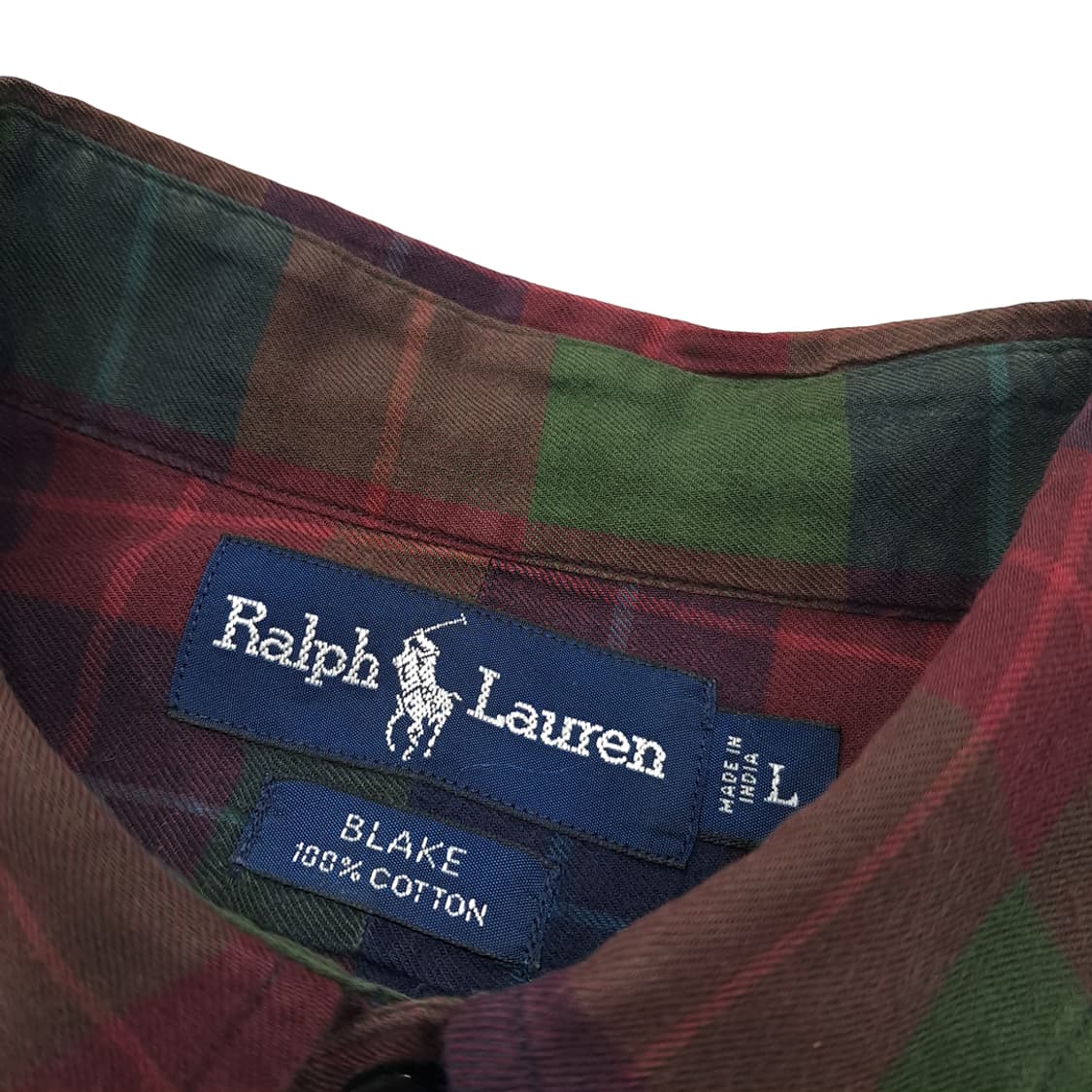 CL509 L 폴로 90s 코튼 클래식 타탄체크 멀티컬러 셔츠 남방 상품이미지2