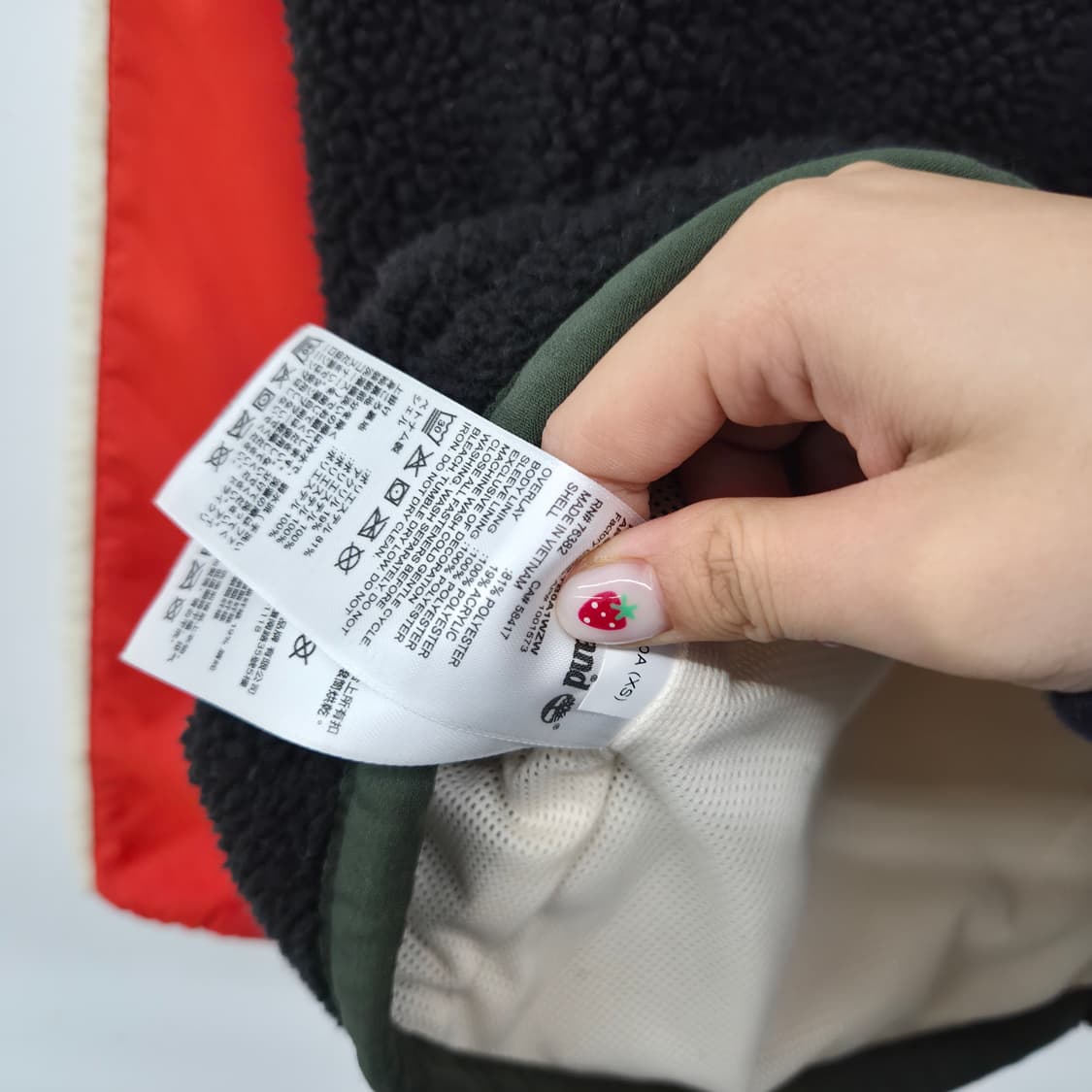 팀버랜드 컬러블록 플리스 자켓 남성 L 상품이미지6