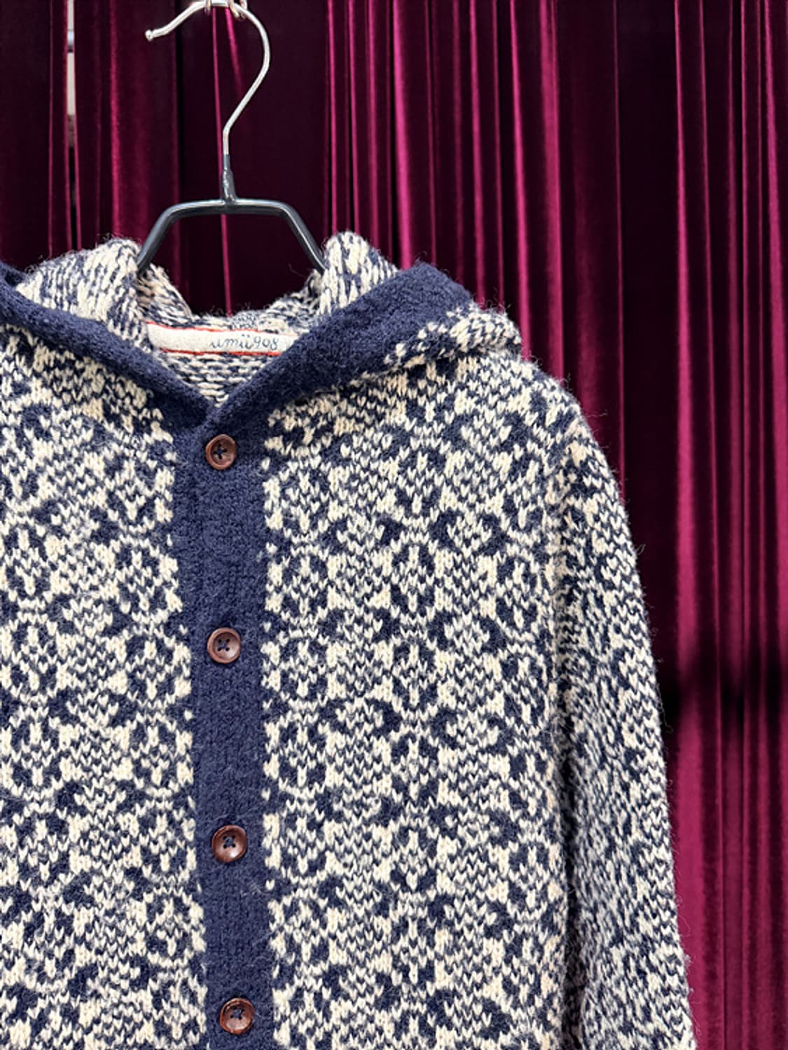 UMII 908 Nordic pattern knit coat 상품이미지2