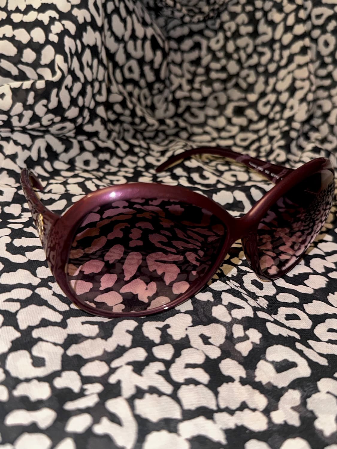 로베르토 카발리 퍼플 버건디 선글라스 상품이미지6