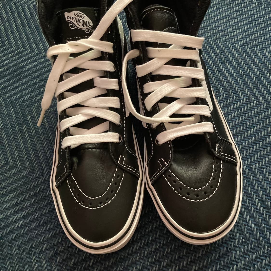 Vans 반스 레더 sk8 h 스케이트하이 블랙 플랫폼 스니커즈 운동화 상품이미지2