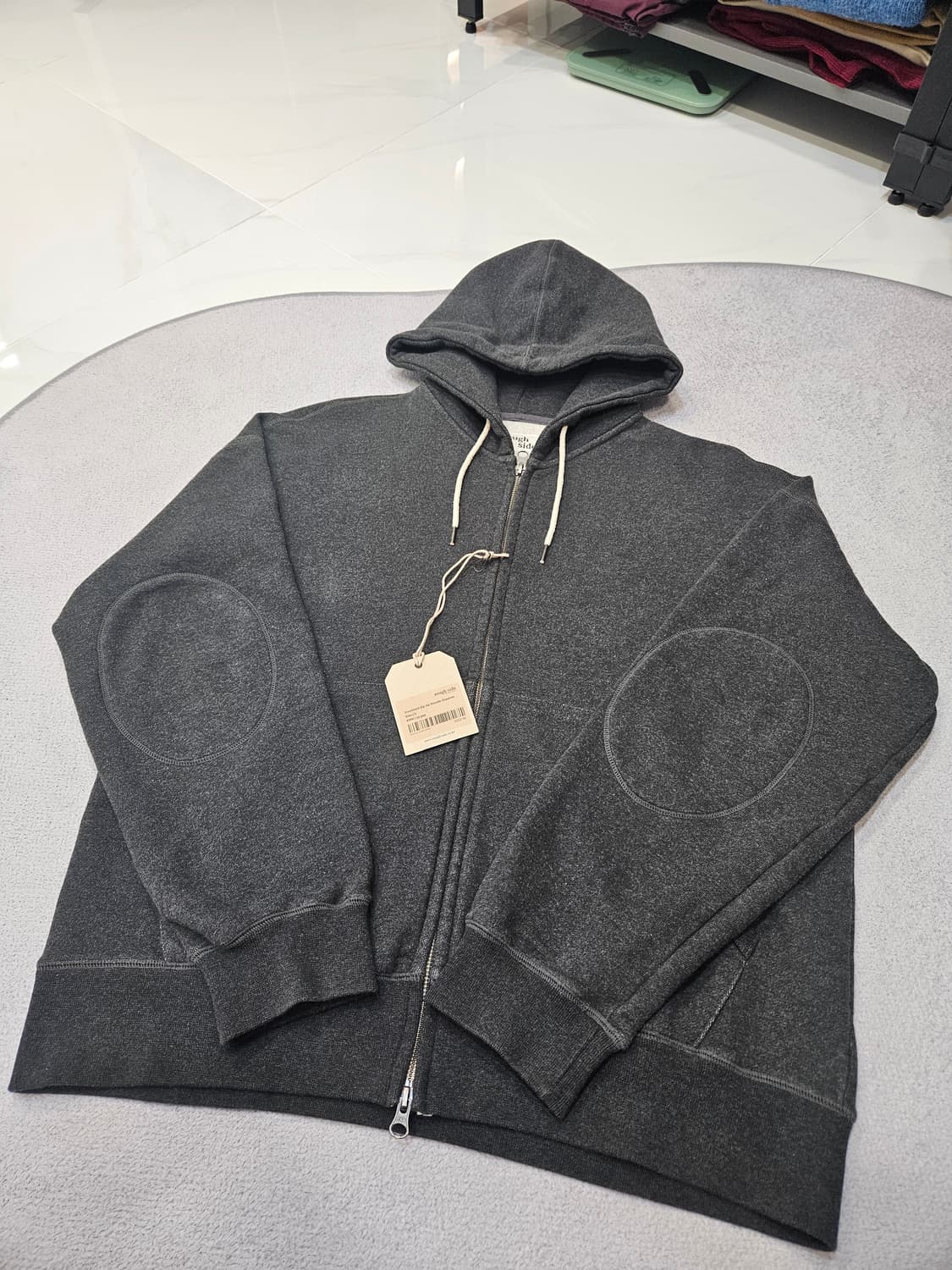 (1) 러프사이드 25fw 오버사이즈 후드집업 그라파이트 상품이미지1