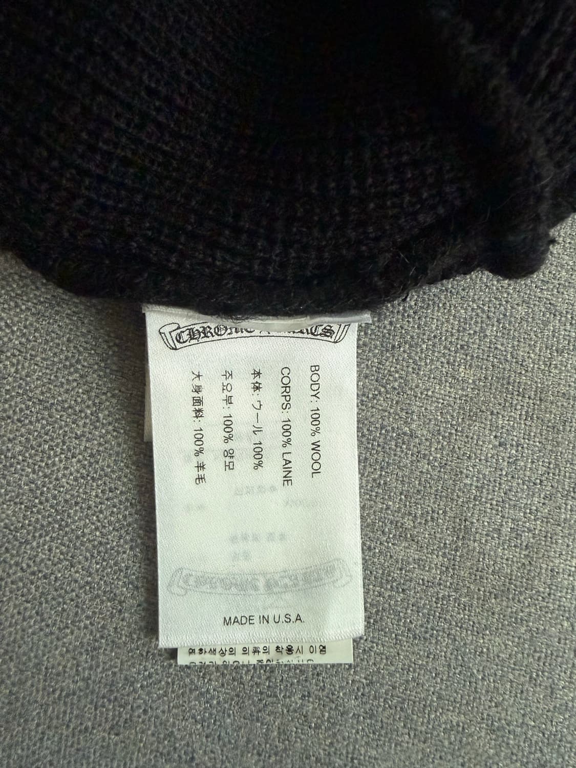 크롬하츠 홀스슈 비니 블랙 상품이미지2