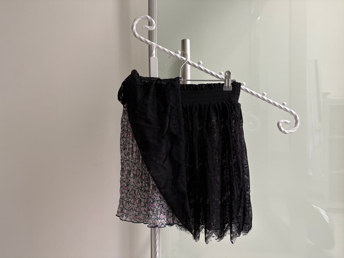 lace floral mini skirt 상품이미지1