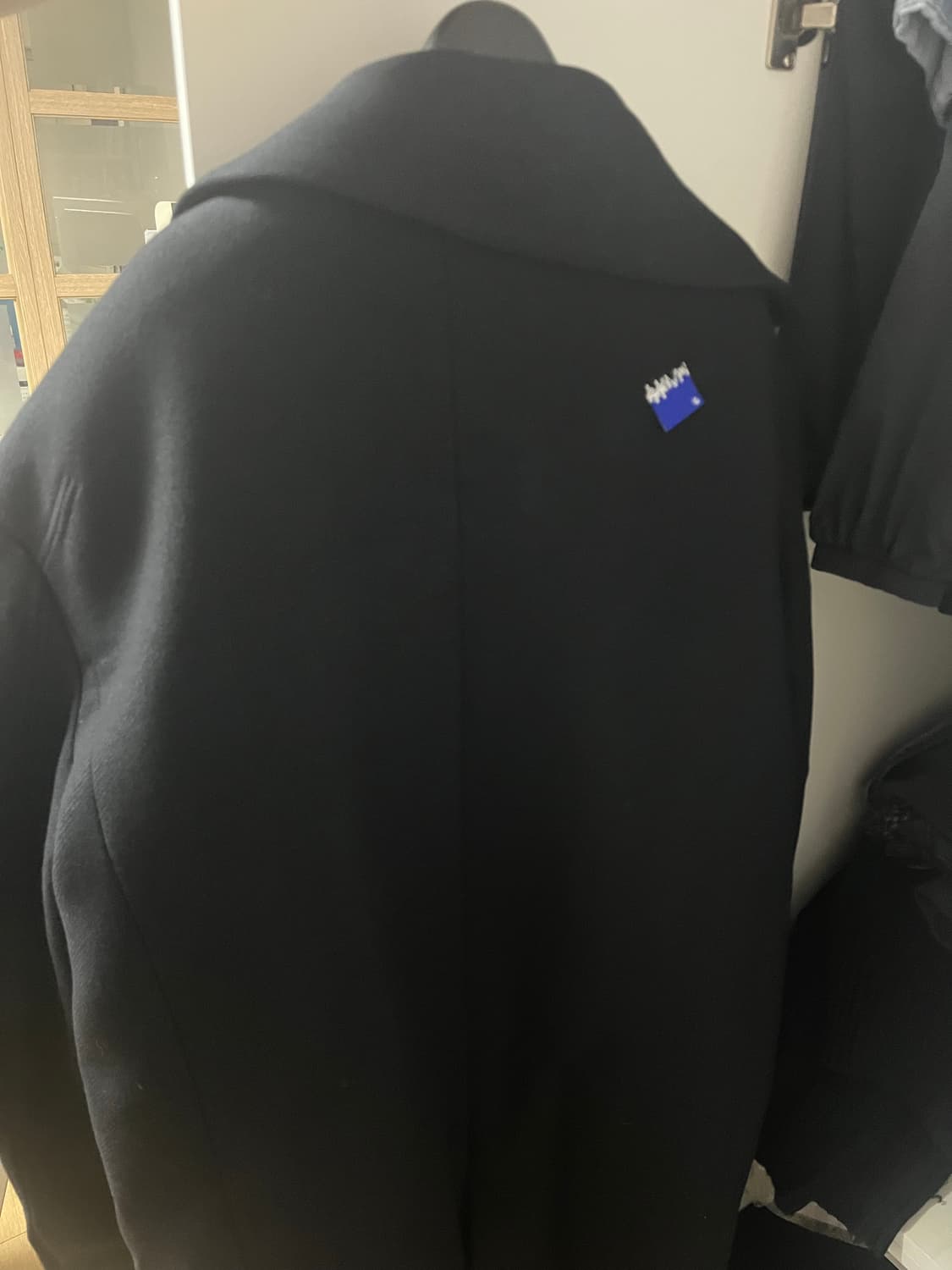 자라 x 아더에러 울 블렌드 오버사이즈 코트 블랙 M사이즈 상품이미지4