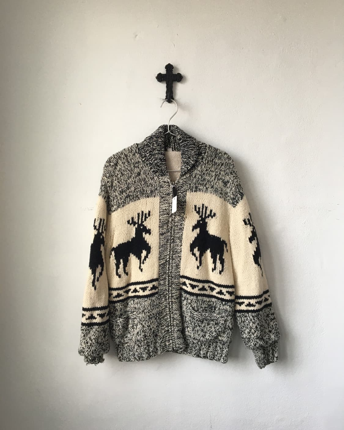 Cowichan knit zip up 상품이미지2