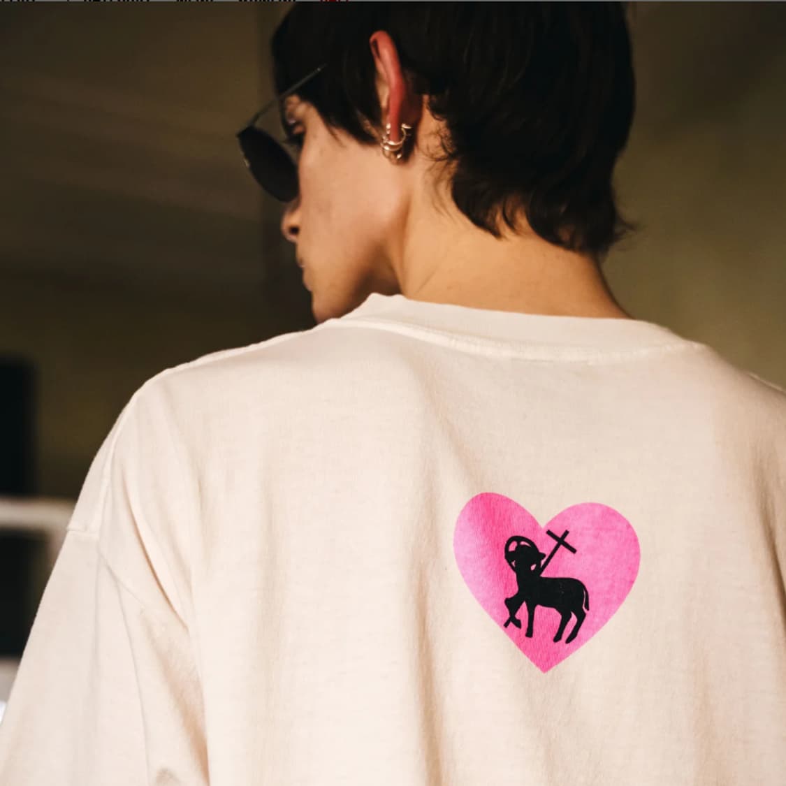 [새상품/XL] 세인트미카엘 하트 SAINT 로고 반팔 티셔츠 상품이미지4