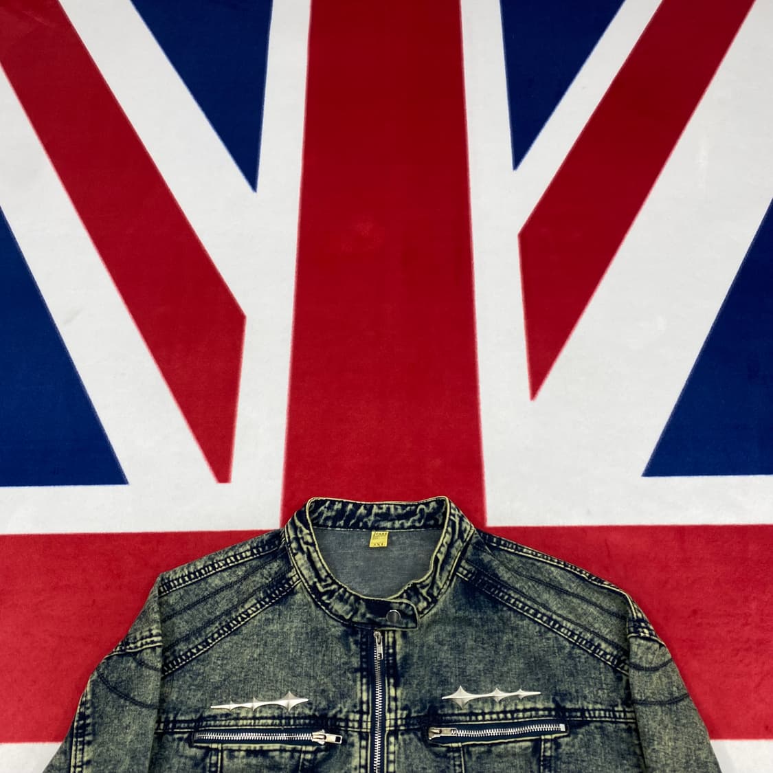 빈티지 워싱 데님자켓 3XL 실측 XL-2XL  상품이미지2