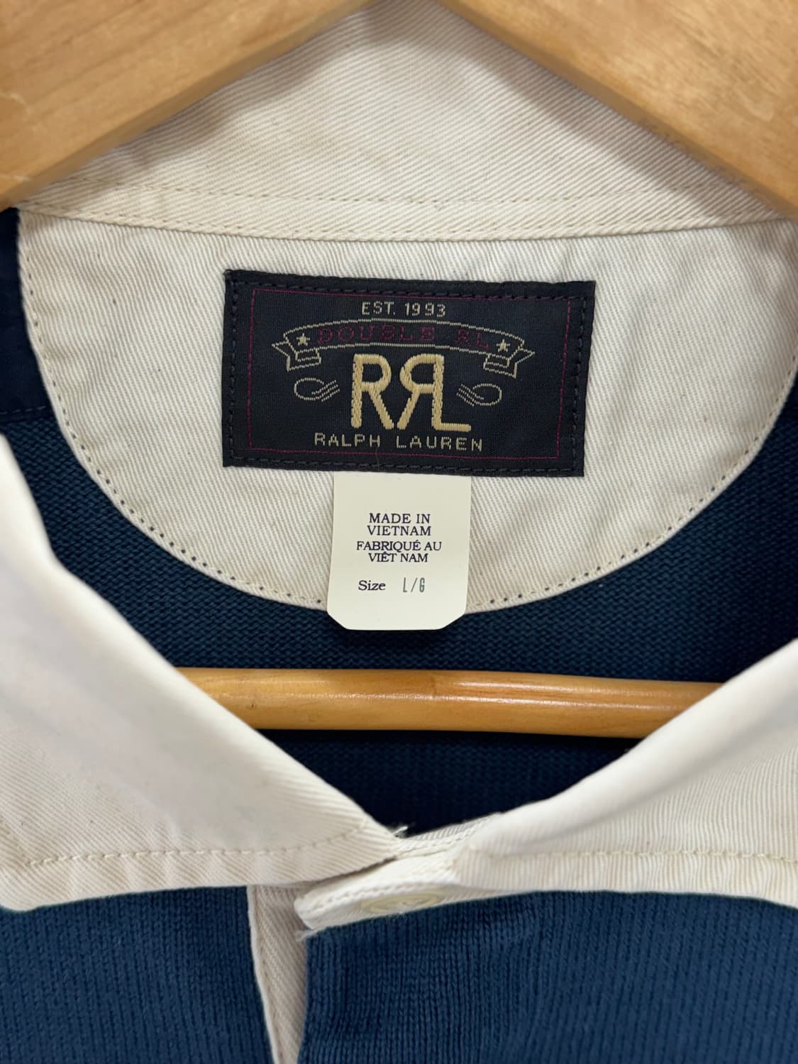 더블알엘 스트라이프 저지 럭비 셔츠 / L 상품이미지2