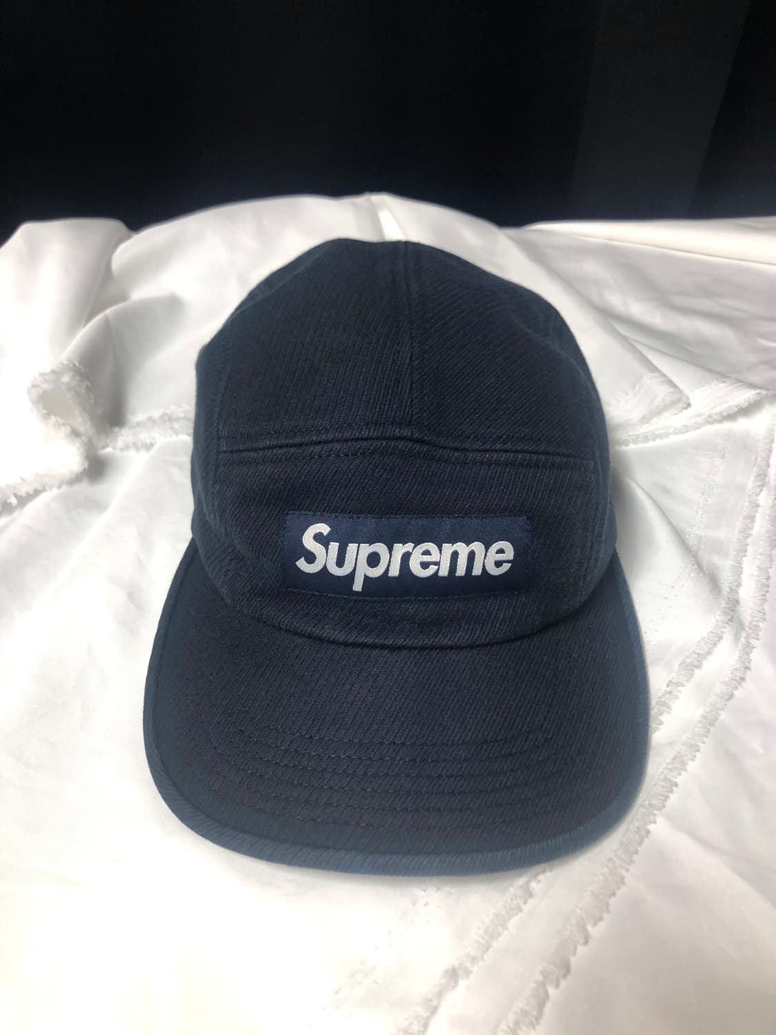 슈프림 캠프캡 네이비 상품이미지1