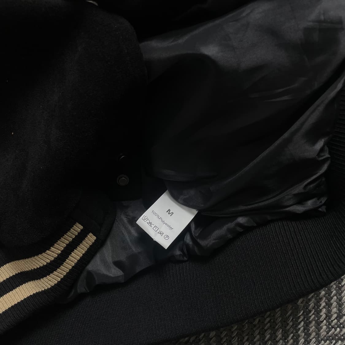 빈티지 Hanralis 빅로고 스웨이드 스타디움 바시티 자켓o 4696 상품이미지5