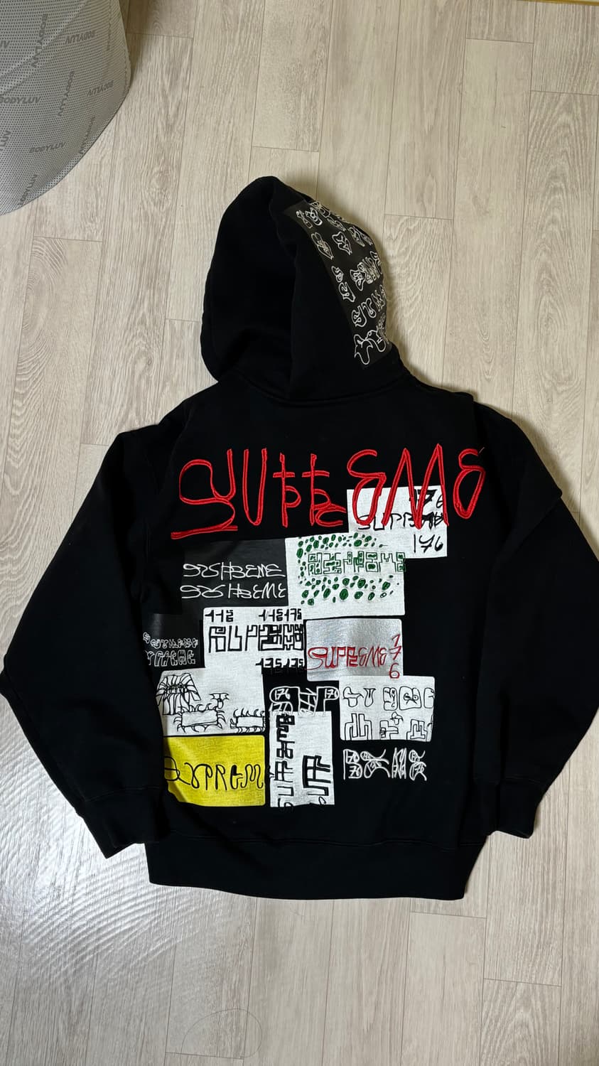 슈프림 176 집업 후드 스웨트셔츠 블랙 - 25FW 상품이미지2