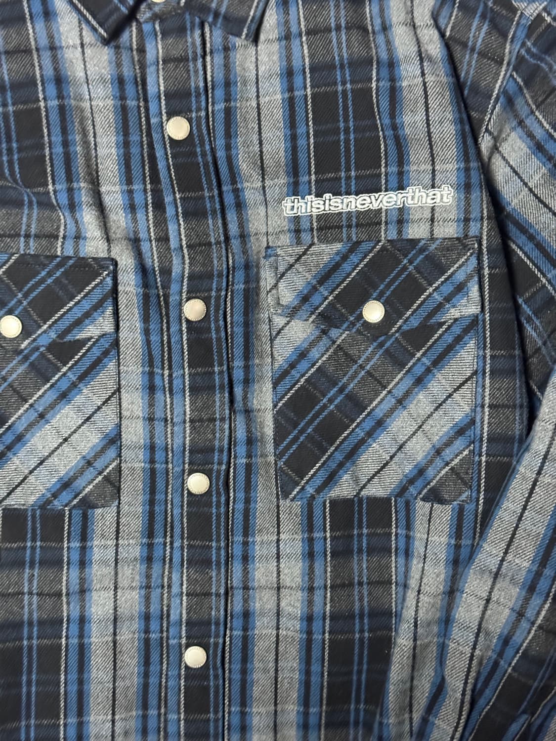 XL) 디스이즈네버댓 패디드 플란넬 셔츠  상품이미지2