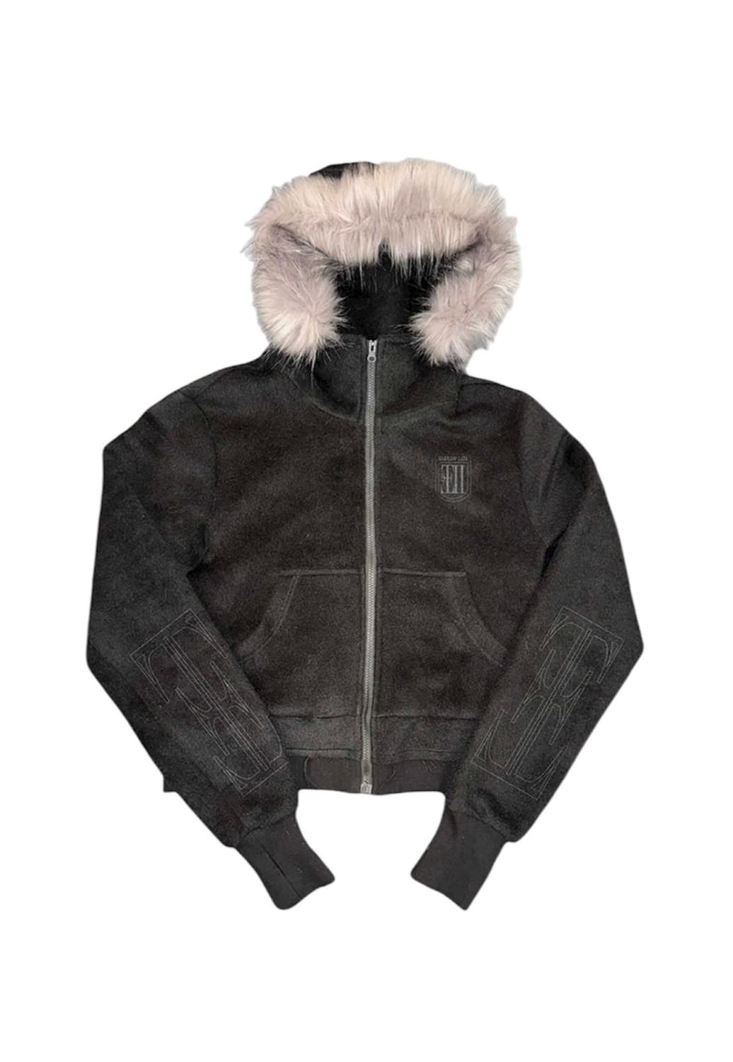 [no E mosen] Cross Print Hoodie zip 상품이미지1