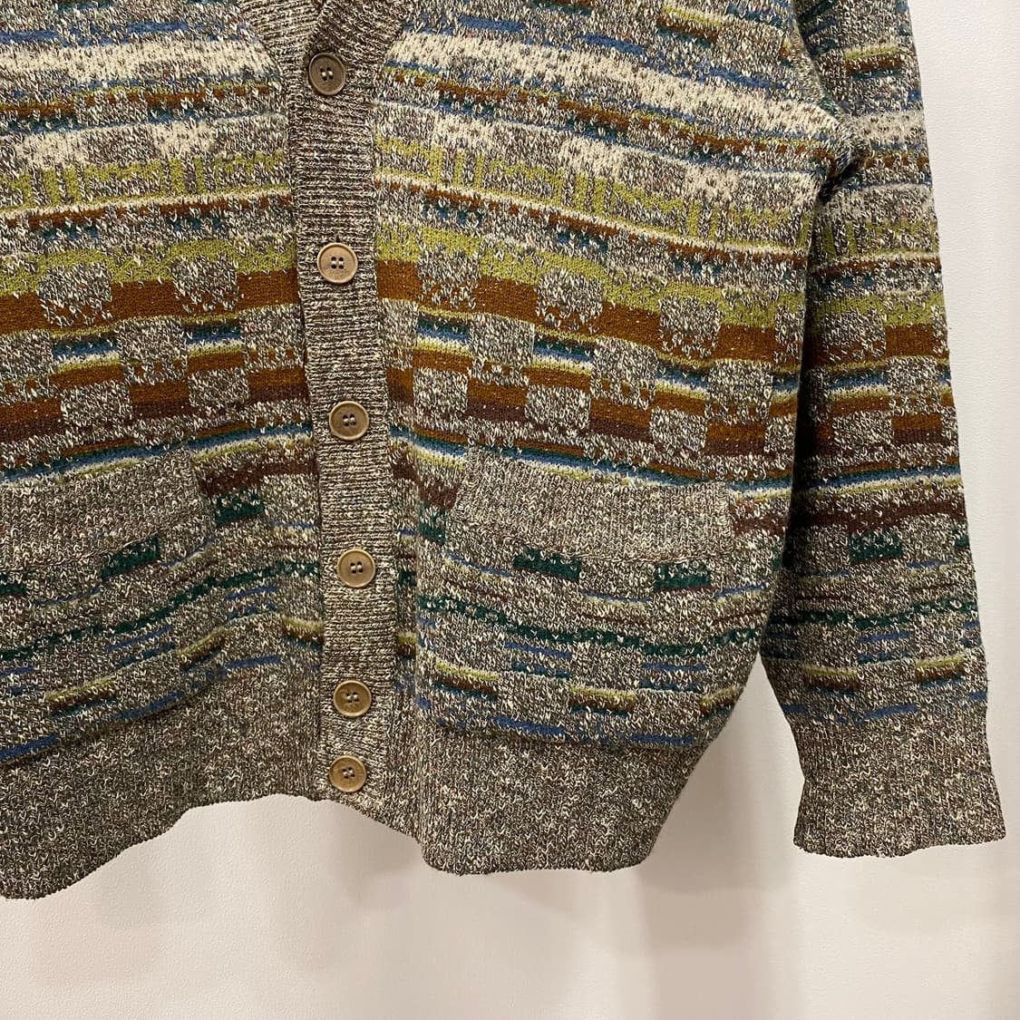 미쏘니 패턴 울 가디건 상품이미지4