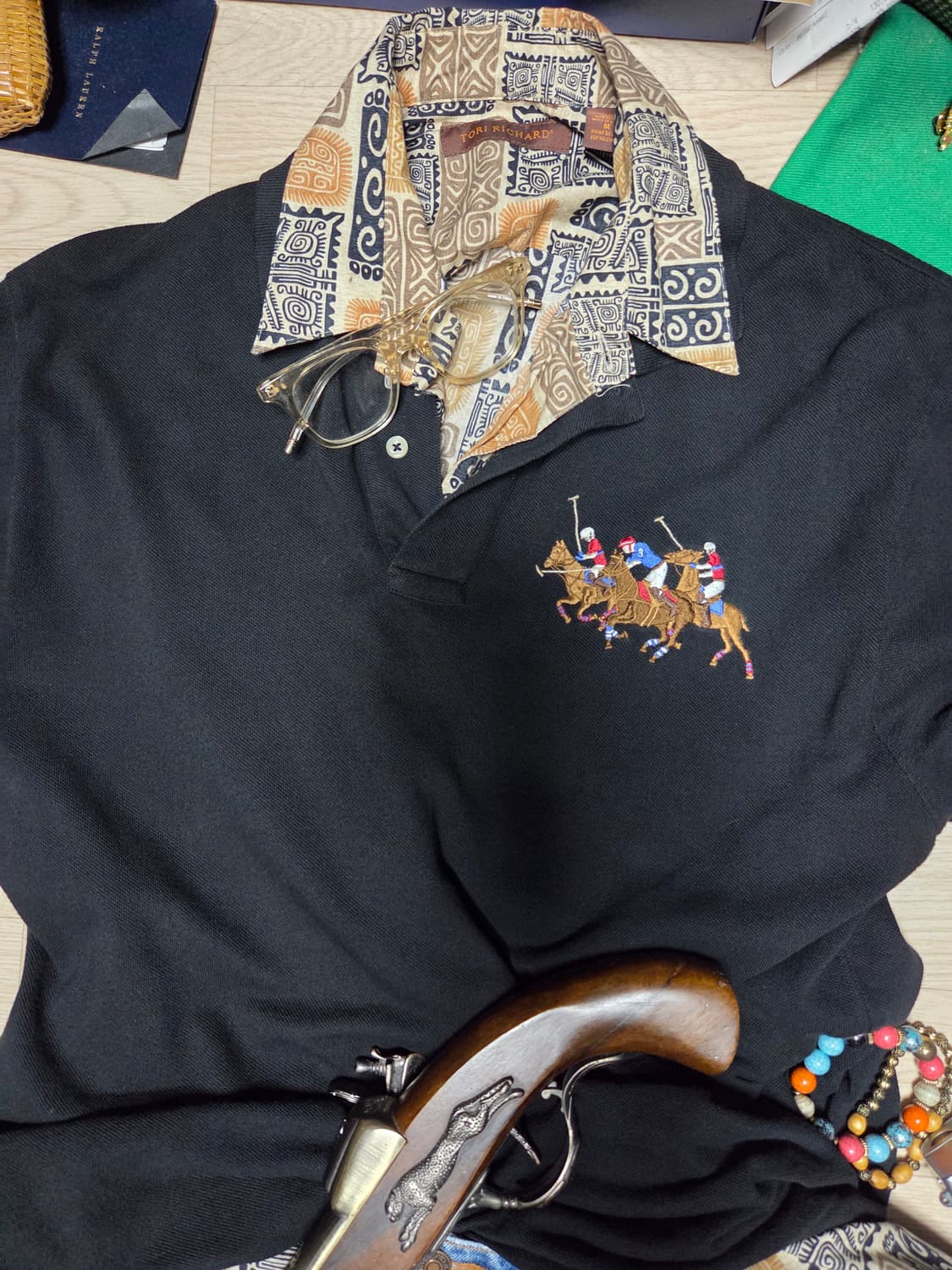 POLO RALPH LAUREN 폴로 랄프로렌 반팔 카라티 블랙  상품이미지8