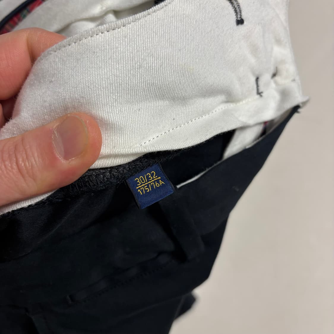 정품 폴로 랄프로렌 블랙 치노팬츠 스판 면바지 30인치 상품이미지8