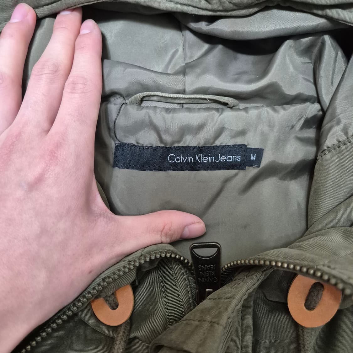 캘빈클라인 진스 밀리터리 포켓 후드 야상점퍼 상품이미지6
