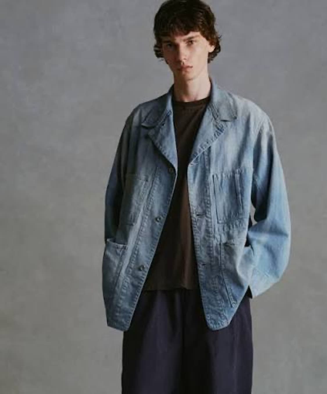 오베르쥬 선블리치 데님 커버올 42사이즈 상품이미지3