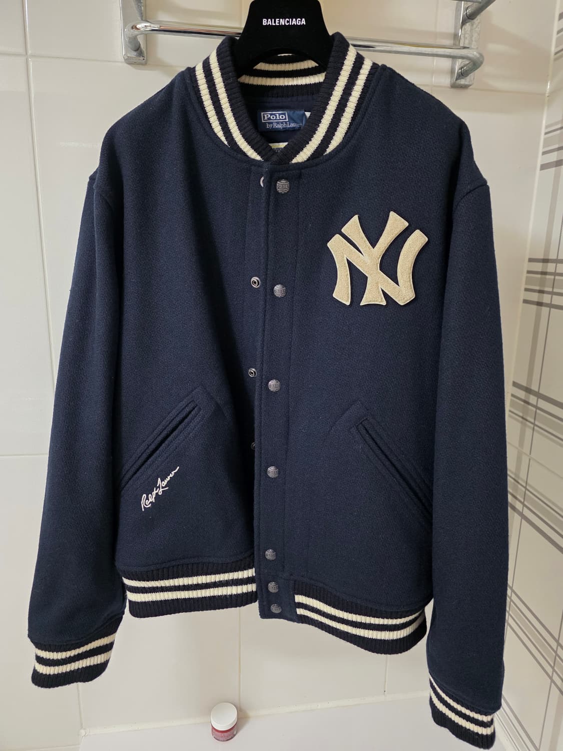 폴로 랄프로렌 MLB 뉴욕 양키스 울 바시티 자켓 XL 상품이미지1