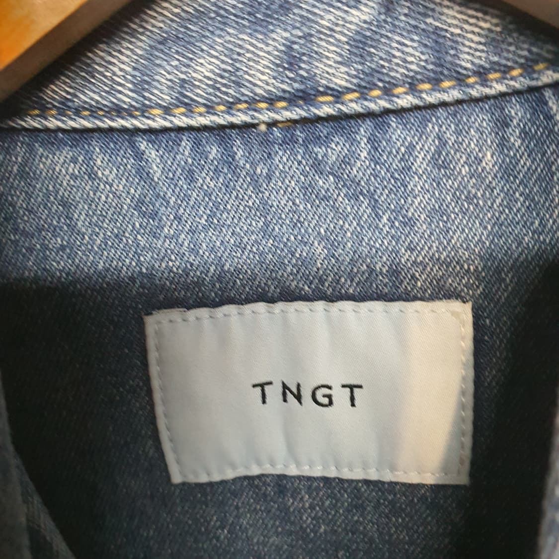 TNGT 데님 반팔 셔츠 청남방 상품이미지3