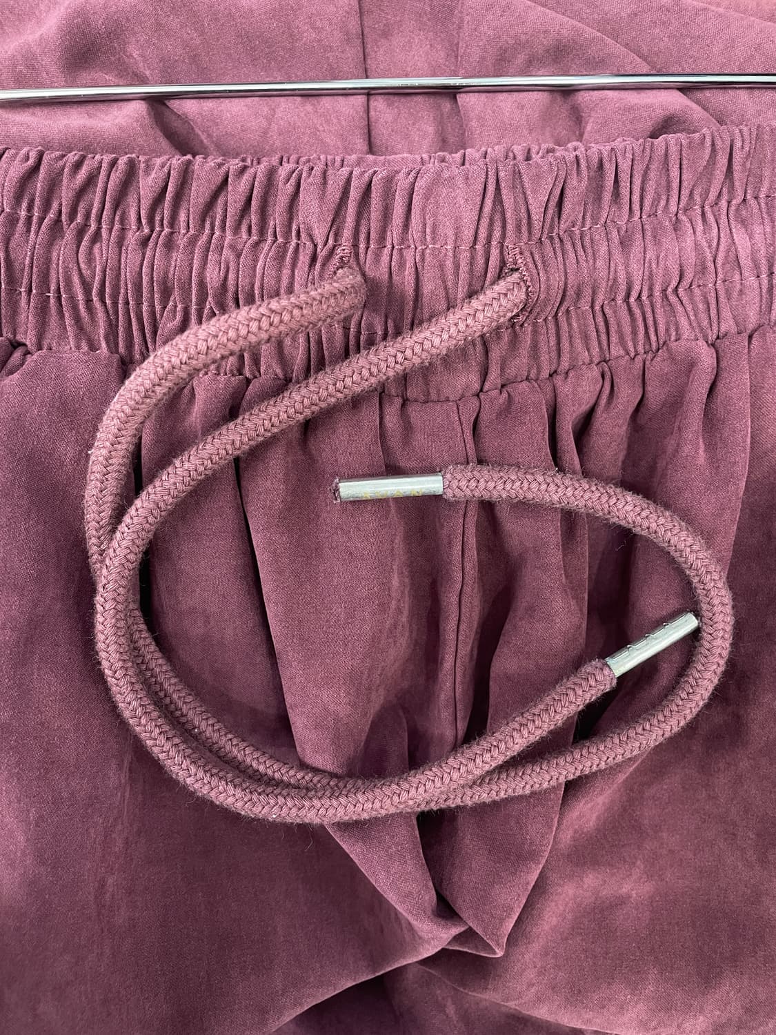 아반드레스 사이드 라인 카고 조거 팬츠 버건디 상품이미지6