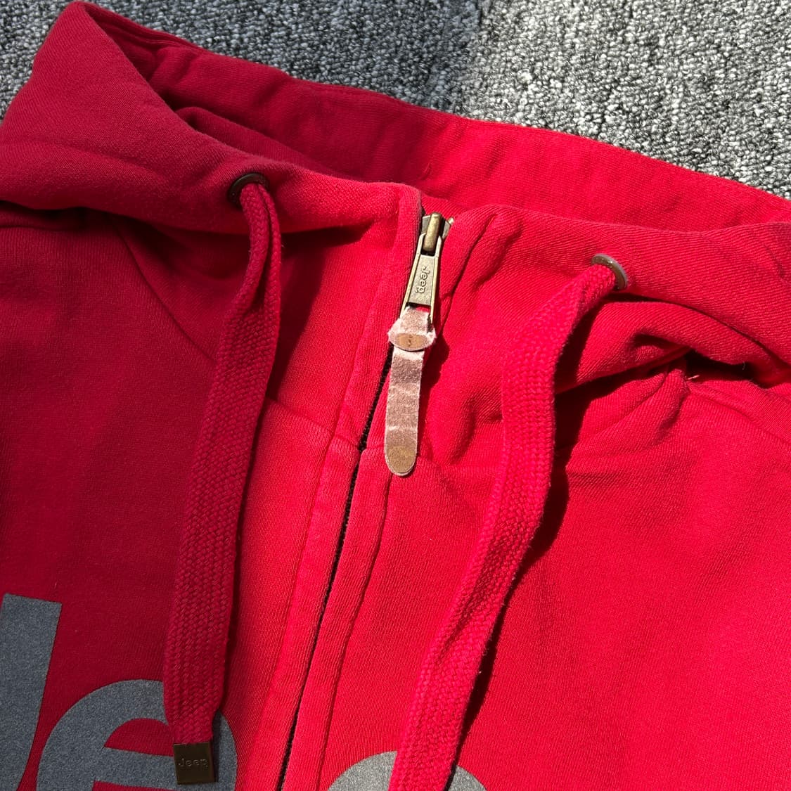 jeep 레터링 풀오버 후드집업 상품이미지5