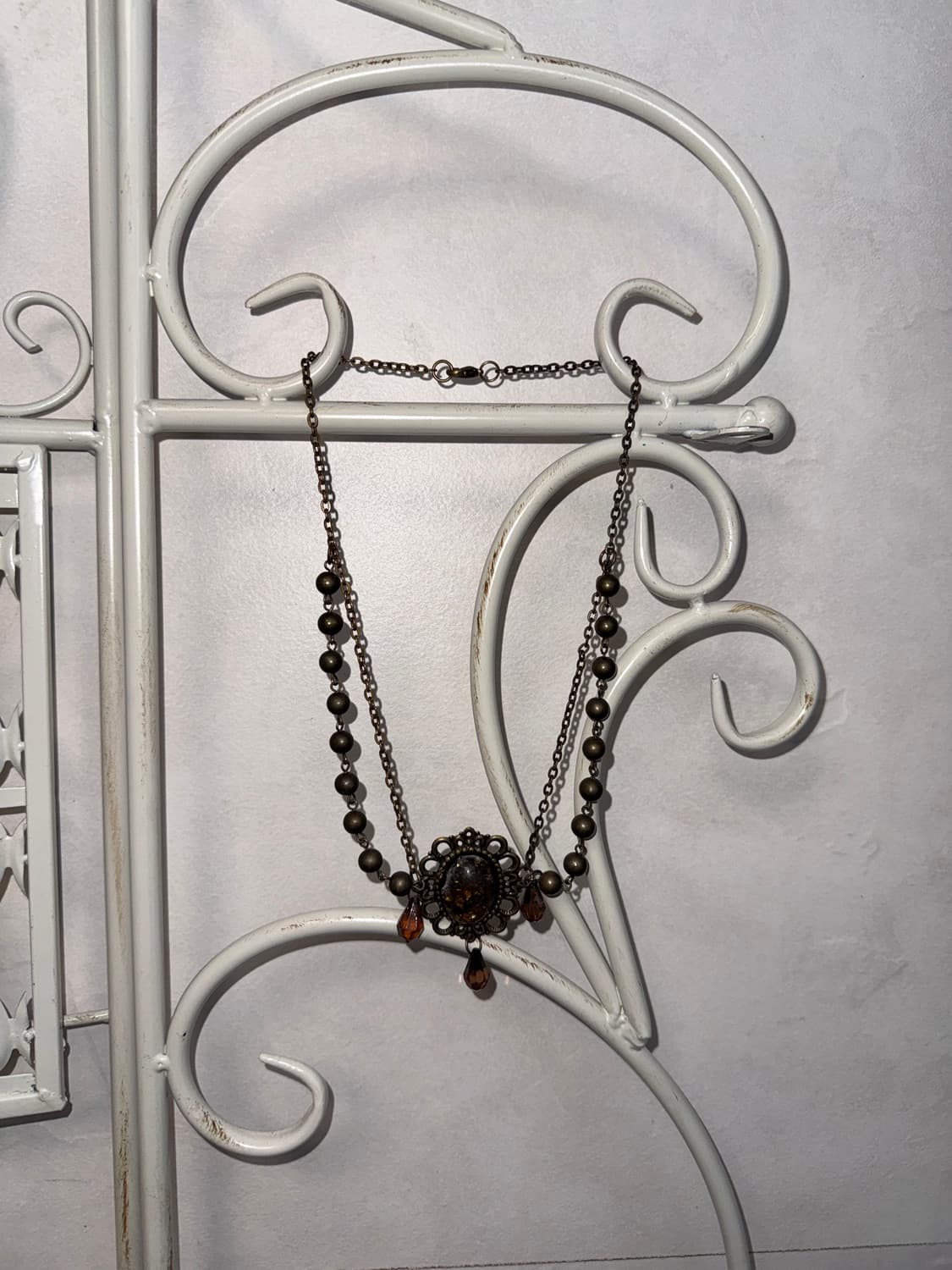 Bold antique beads chain layered 목걸이 상품이미지1