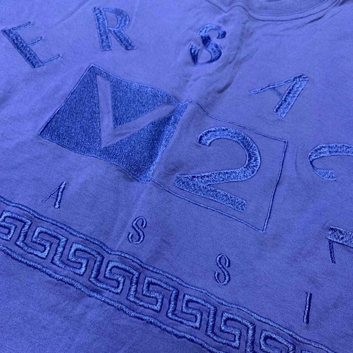 L) 90's Versace 올드 베르사체 V2 실키 루즈핏 반팔 상품이미지4