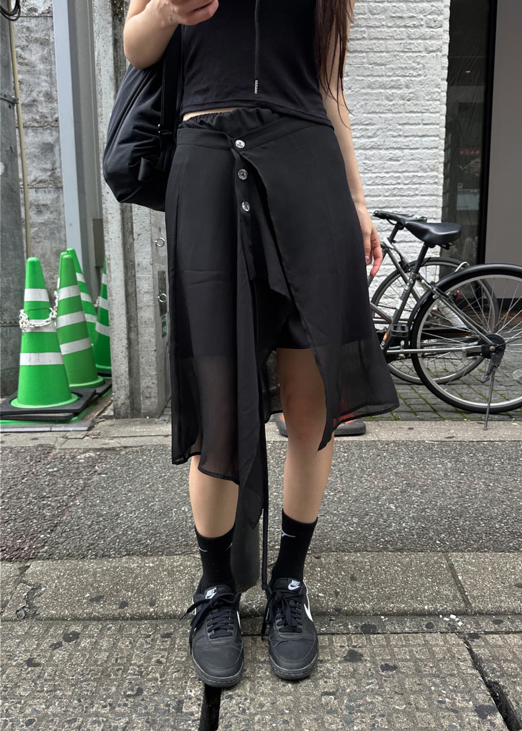 우화(Woohwa) VEIL WRAP SKIRT 상품이미지2