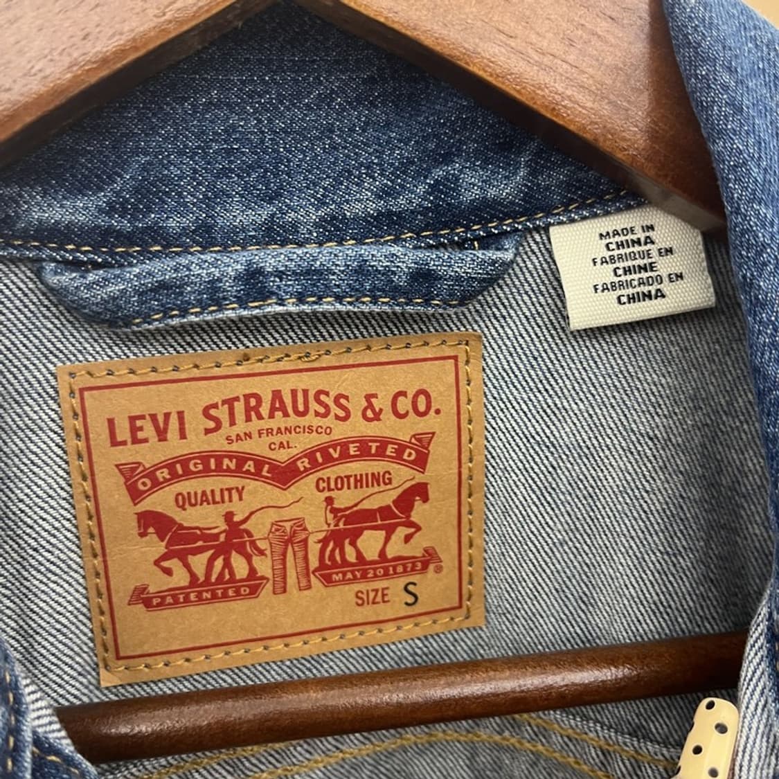 리바이스 레트로 Y2K 00's 캐주얼 데님자켓 S C09943 상품이미지5