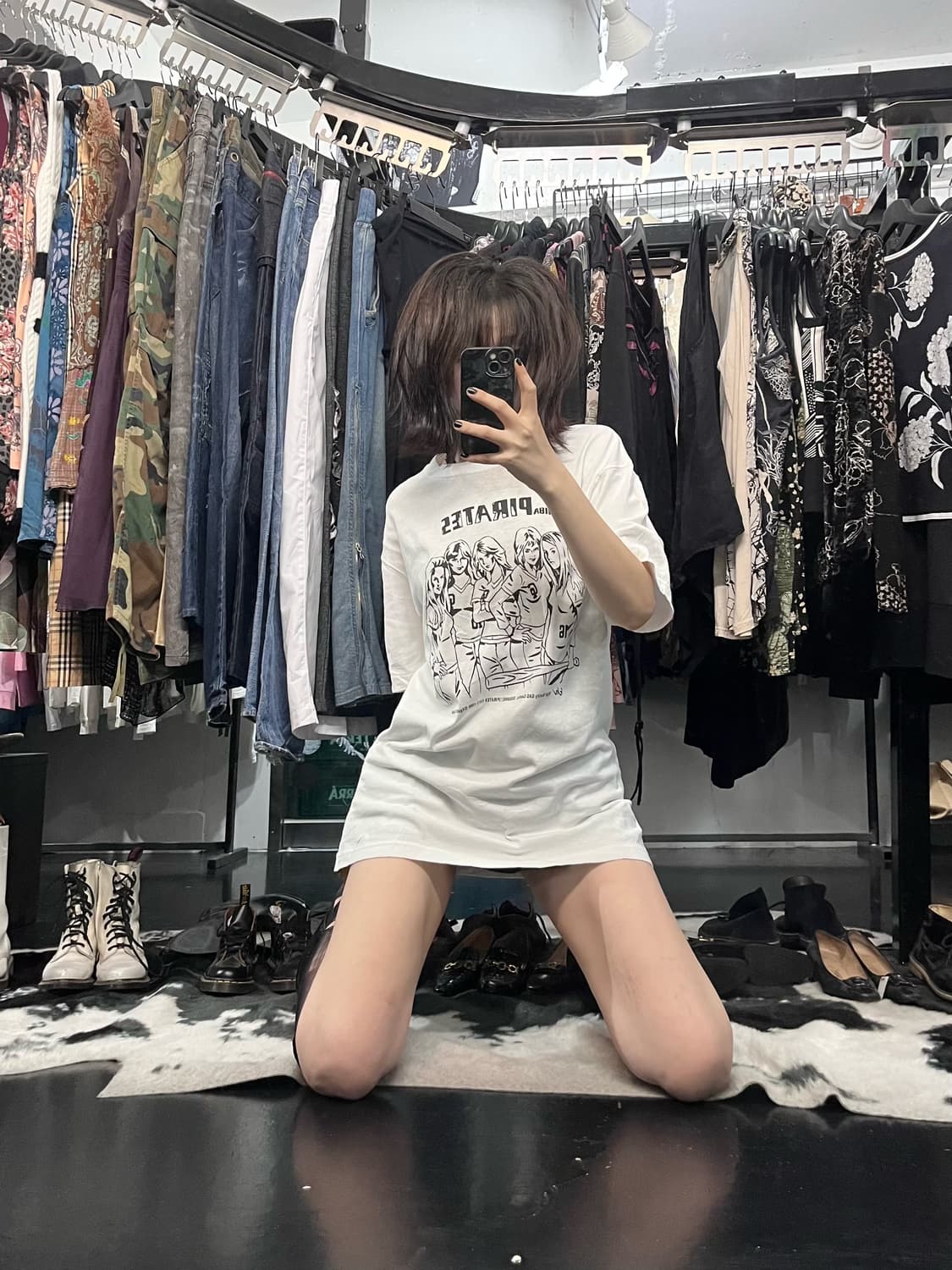 재패니즈 빈티지 프린팅 반팔 상품이미지1