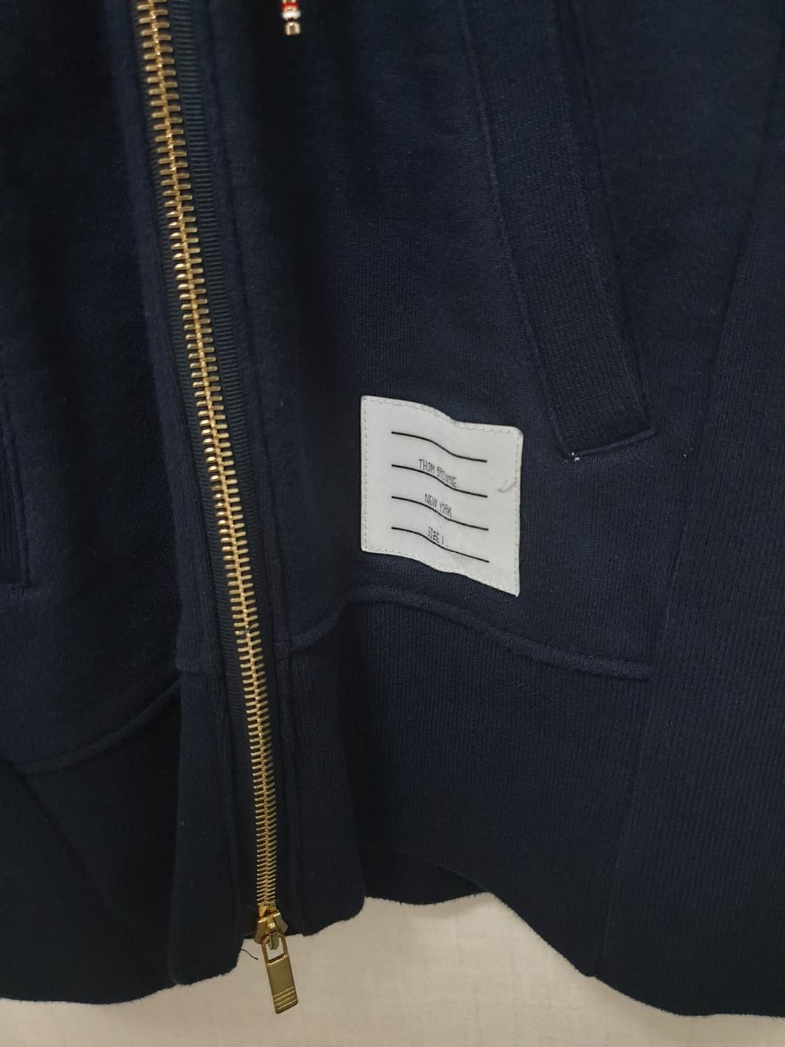 톰브라운 후드집업 navy 1size 상품이미지3